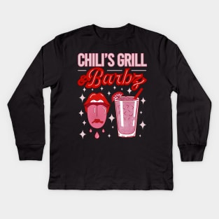 #margzforbarbz Chili's Grill And Barbz Kids Long Sleeve T-Shirt